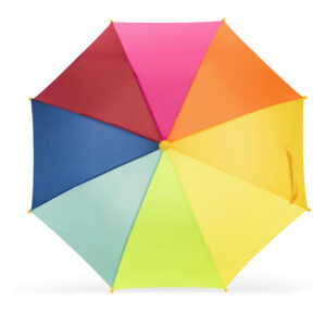 Guarda-chuva colorido para criança de 19″ em poliéster 190T